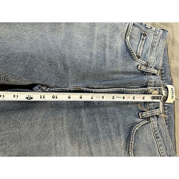 Agolde Wilder Light Wash Distressed Mid-Rise Comfort Straight Leg Jeans sz 27 - Picture 10 of 14